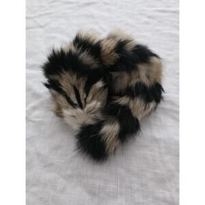 Realistic RABBIT FUR SLEEPING CAT KITTEN Lifelike Soft